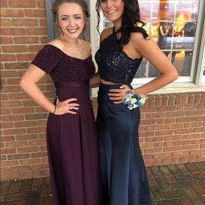 Beautiful purple cocktail prom hoco dress